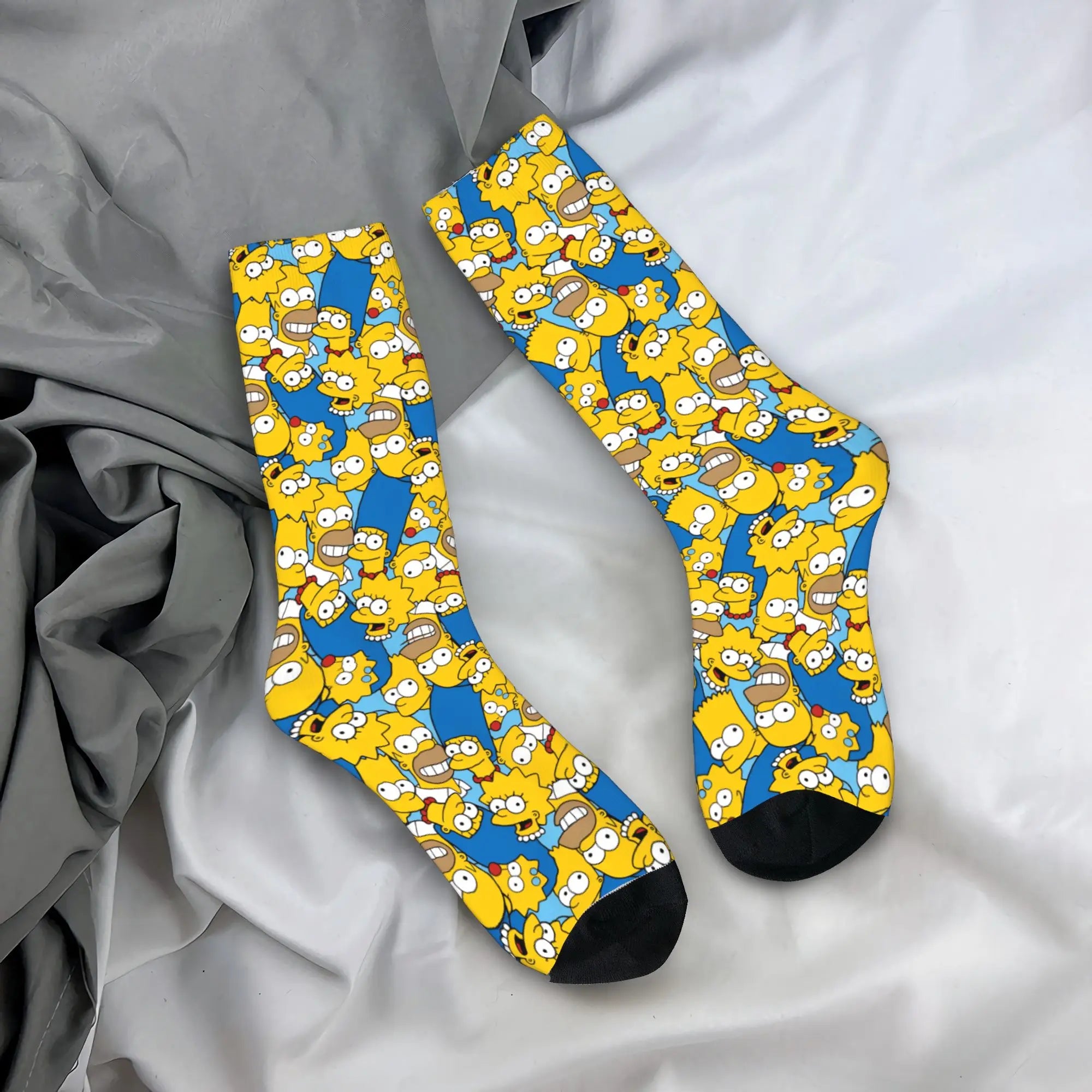Retro Toon Anti-Slip Winter Socks – Warm Vintage Outdoor Crew Socks