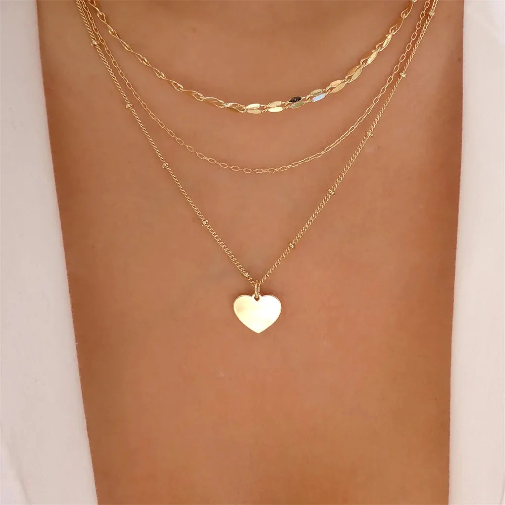 Vintage Elegant Layered Chain Pearl Necklace