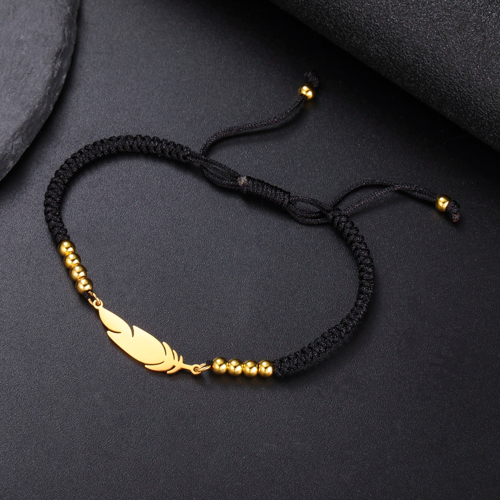 The "AeroFeather" Adjustable Rope Bracelet – Unisex Charm Couple Jewelry