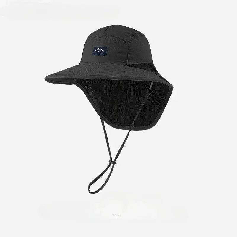 AeroShield Explorer Hat – Quick-Dry Sun Protection Bucket Hat with Neck Flap