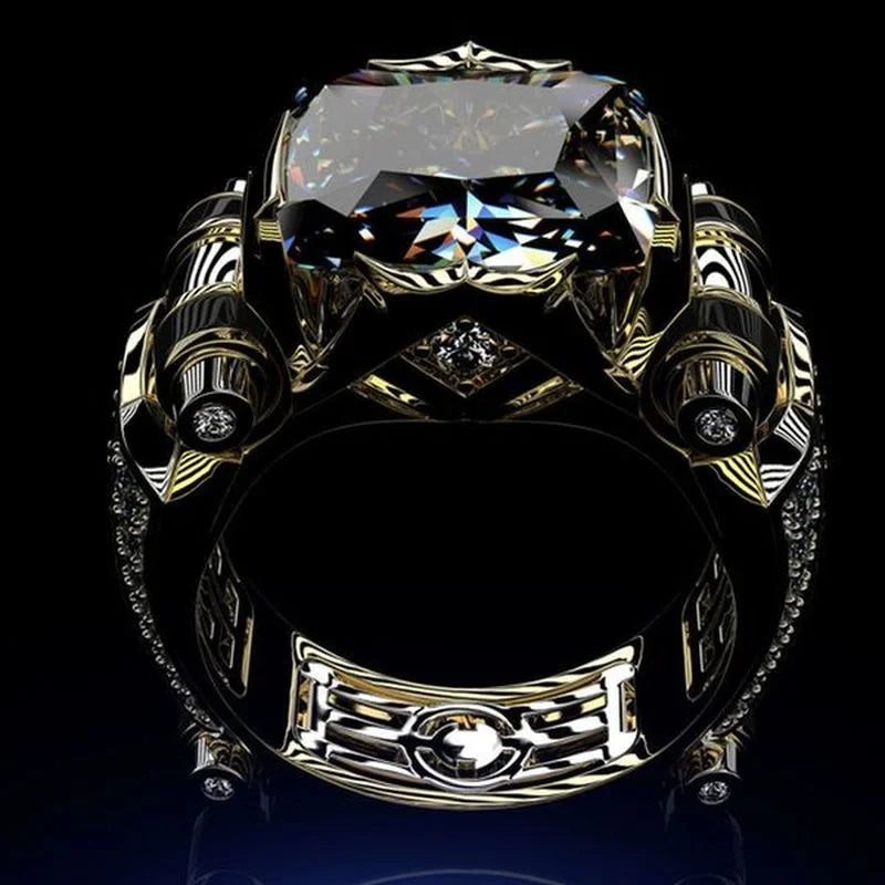 Gothic Vintage Stainless Steel Statement Ring