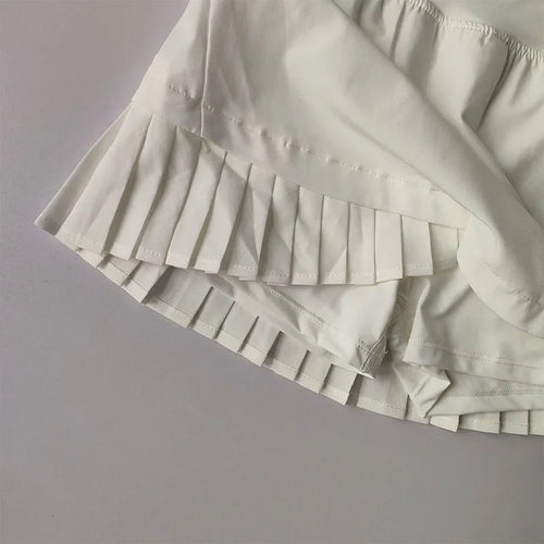 Ace High-Waisted Tennis Skirt – Quick-Dry Pleated Athletic Skort
