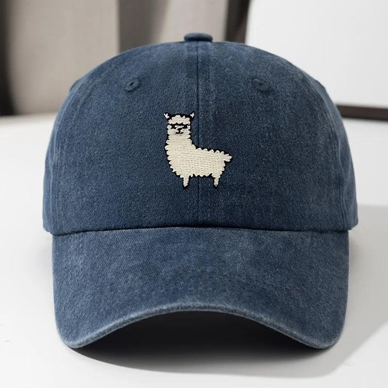 Casual Sheep Print Baseball Hat - Unisex
