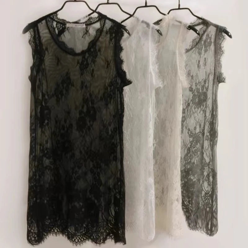 Summer Lace Layering Vest - Casual Chic