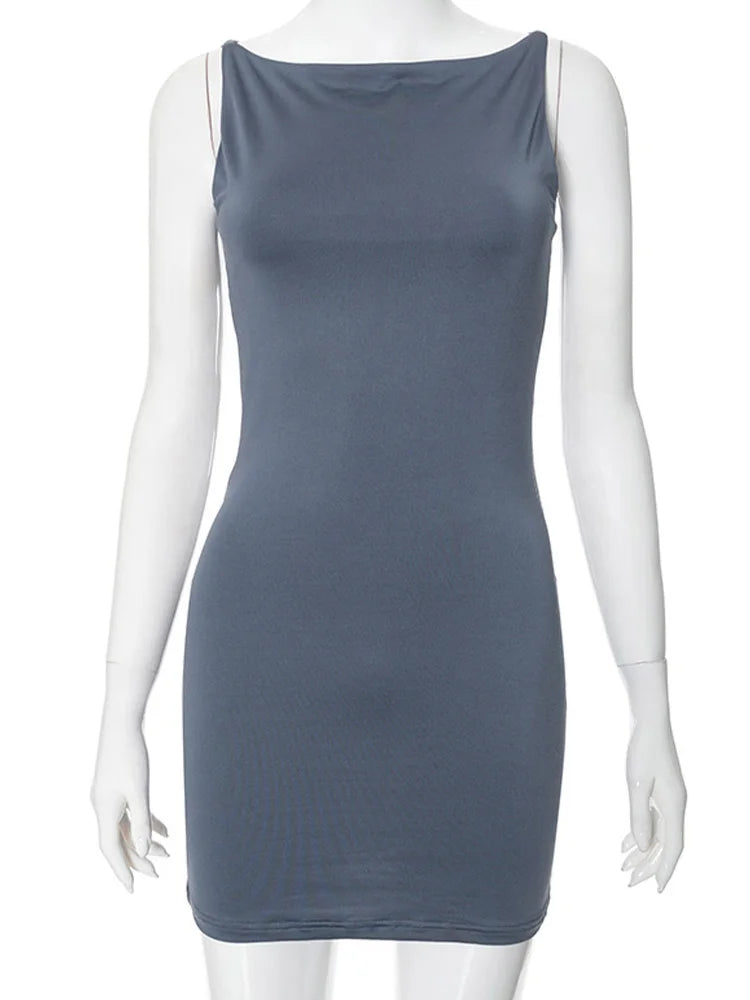 Aura Ribbed Vest Mini Dress