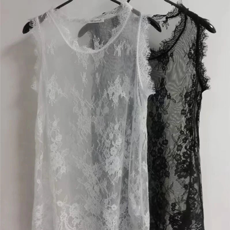 Summer Lace Layering Vest - Casual Chic
