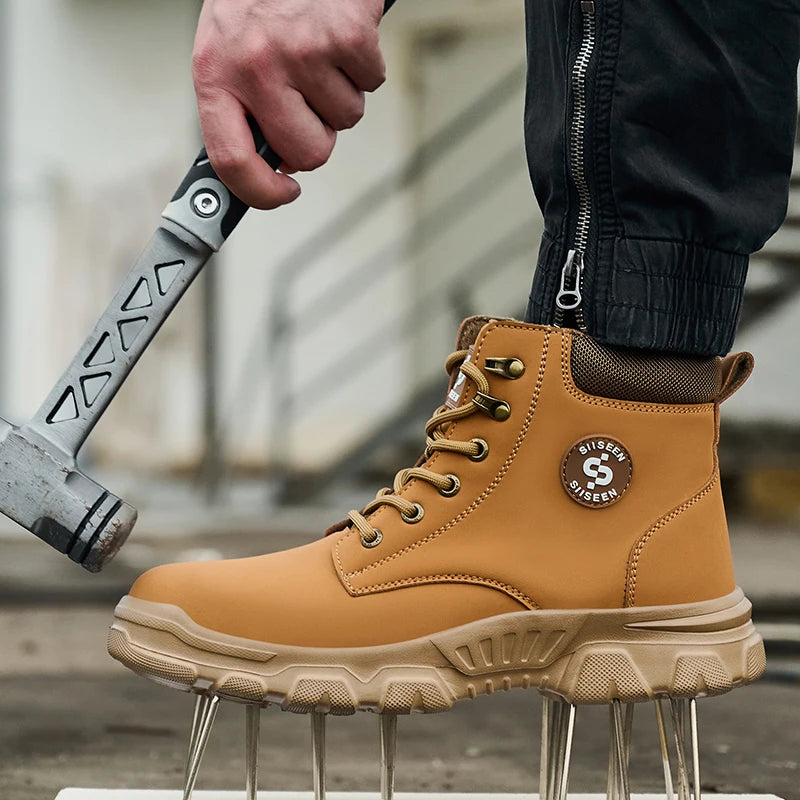 Waterproof Steel-Toe Work Boots - Thermal Winter Edition