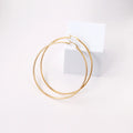 Solar Aura Gold Hoops – Premium Stainless Steel Circle Earrings
