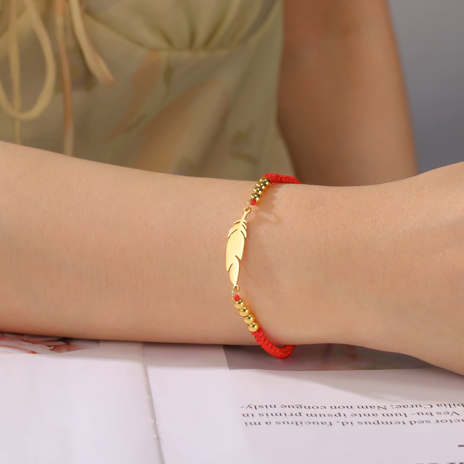 The "AeroFeather" Adjustable Rope Bracelet – Unisex Charm Couple Jewelry