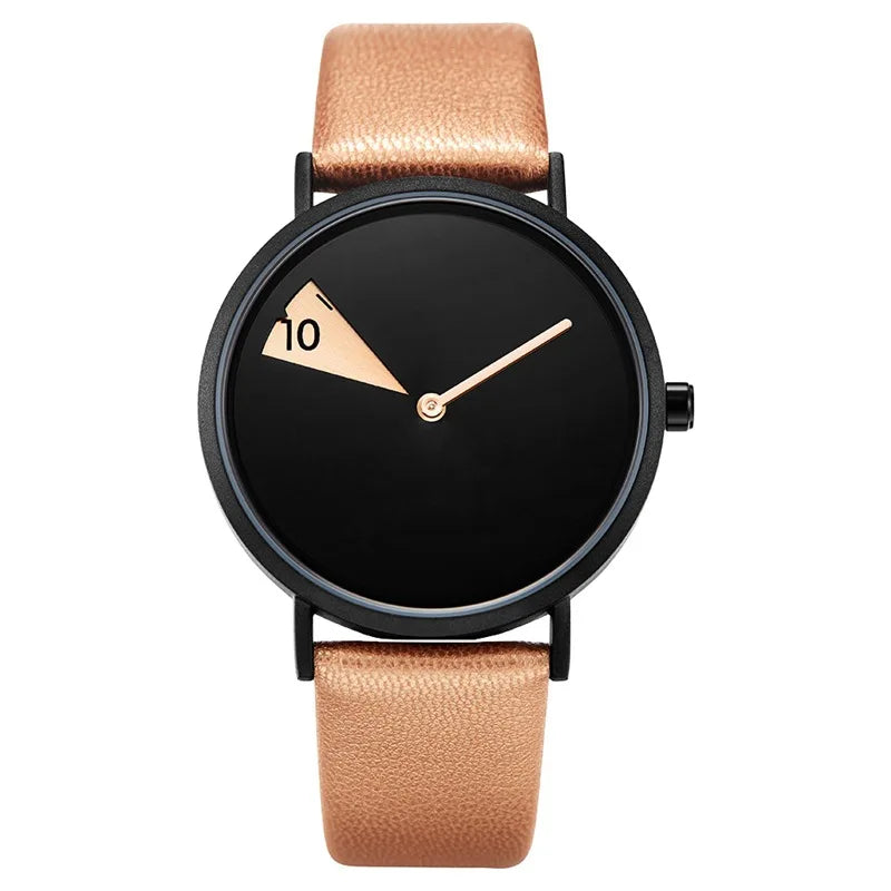Minimalist Creative Rotating Dial Quartz Watch