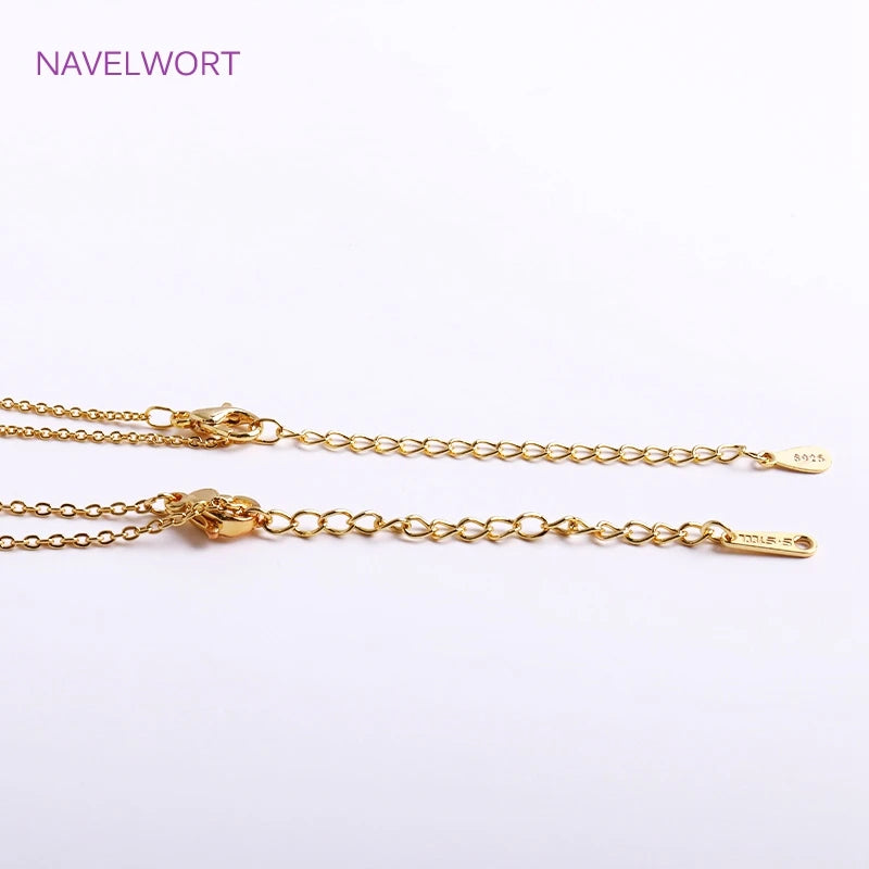 Minimalist 18K Gold Plated Chain Necklace – Delicate Everyday Essential