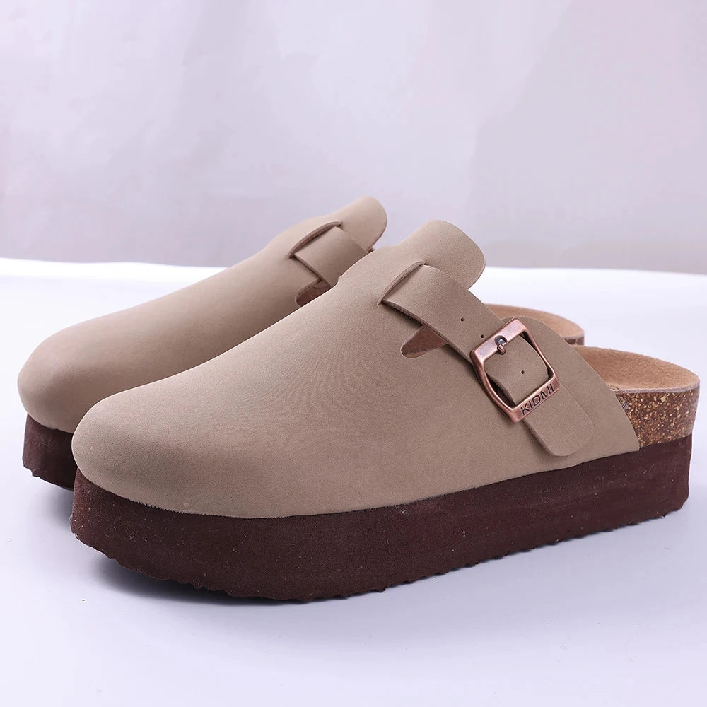Unisex Premium Suede Cork Clogs with Orthopedic Arch Support