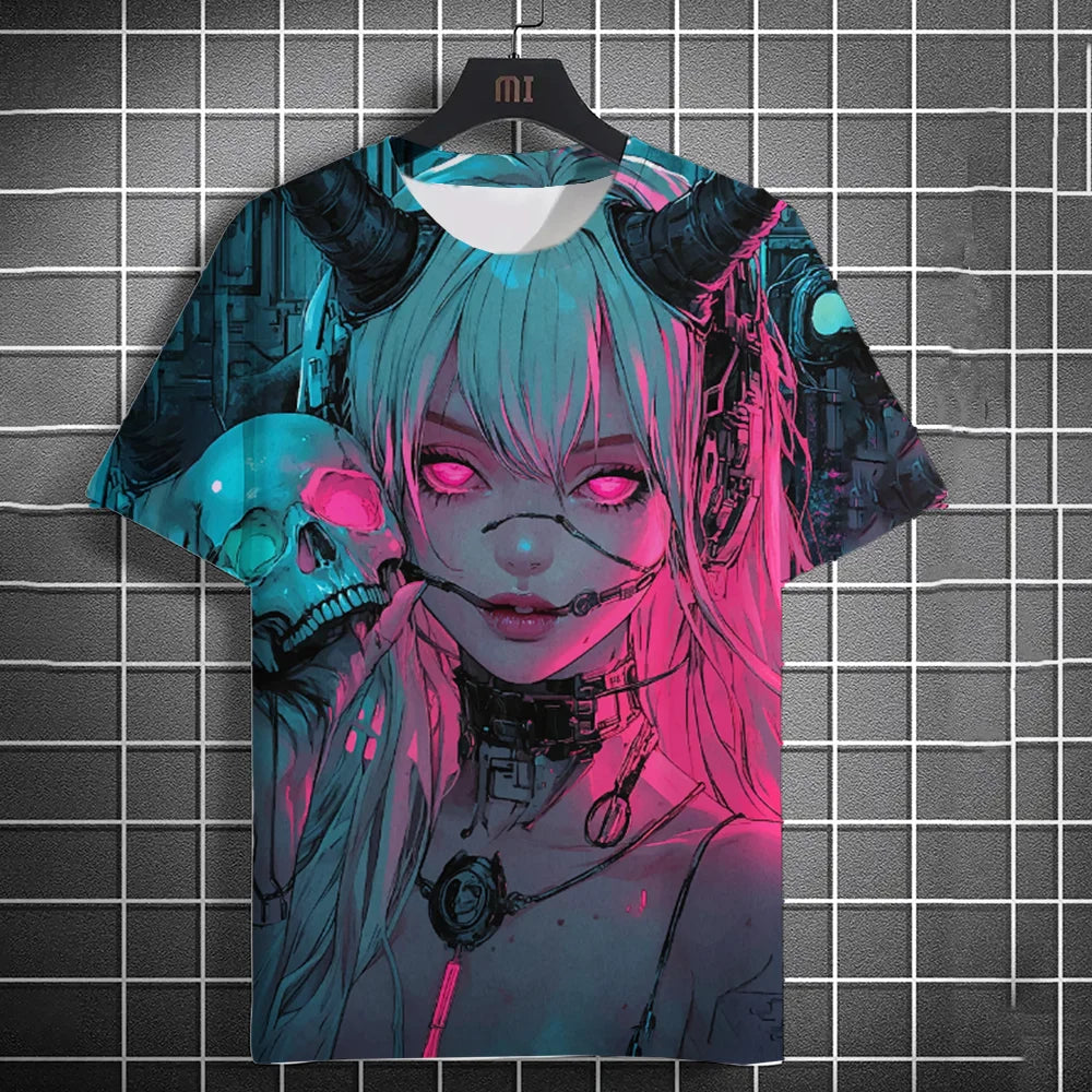 Ronin Anime Graphic Tee – 3D Printed Modern Urban Streetwear