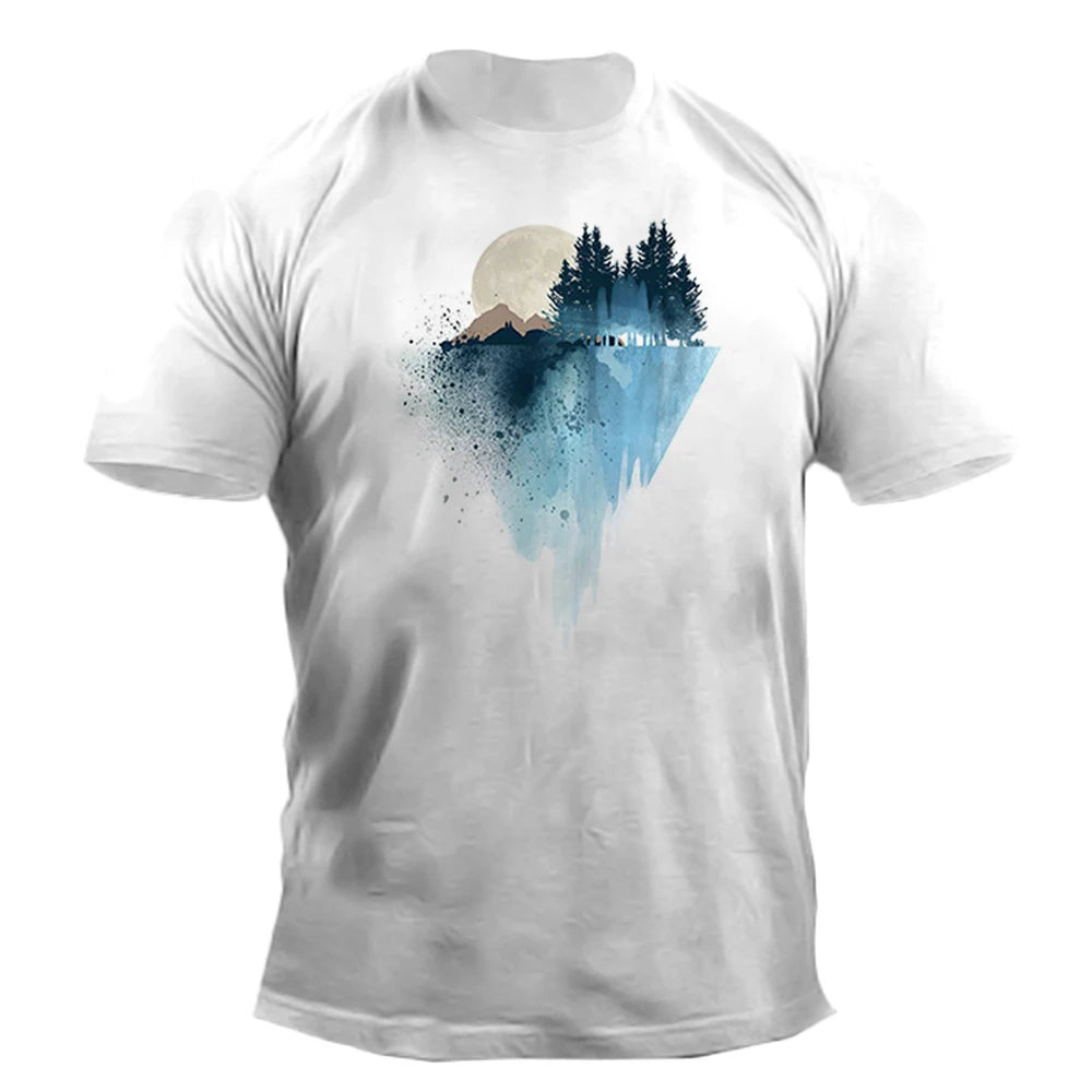 Vintage Mountain Retro Sunset Graphic T-Shirt