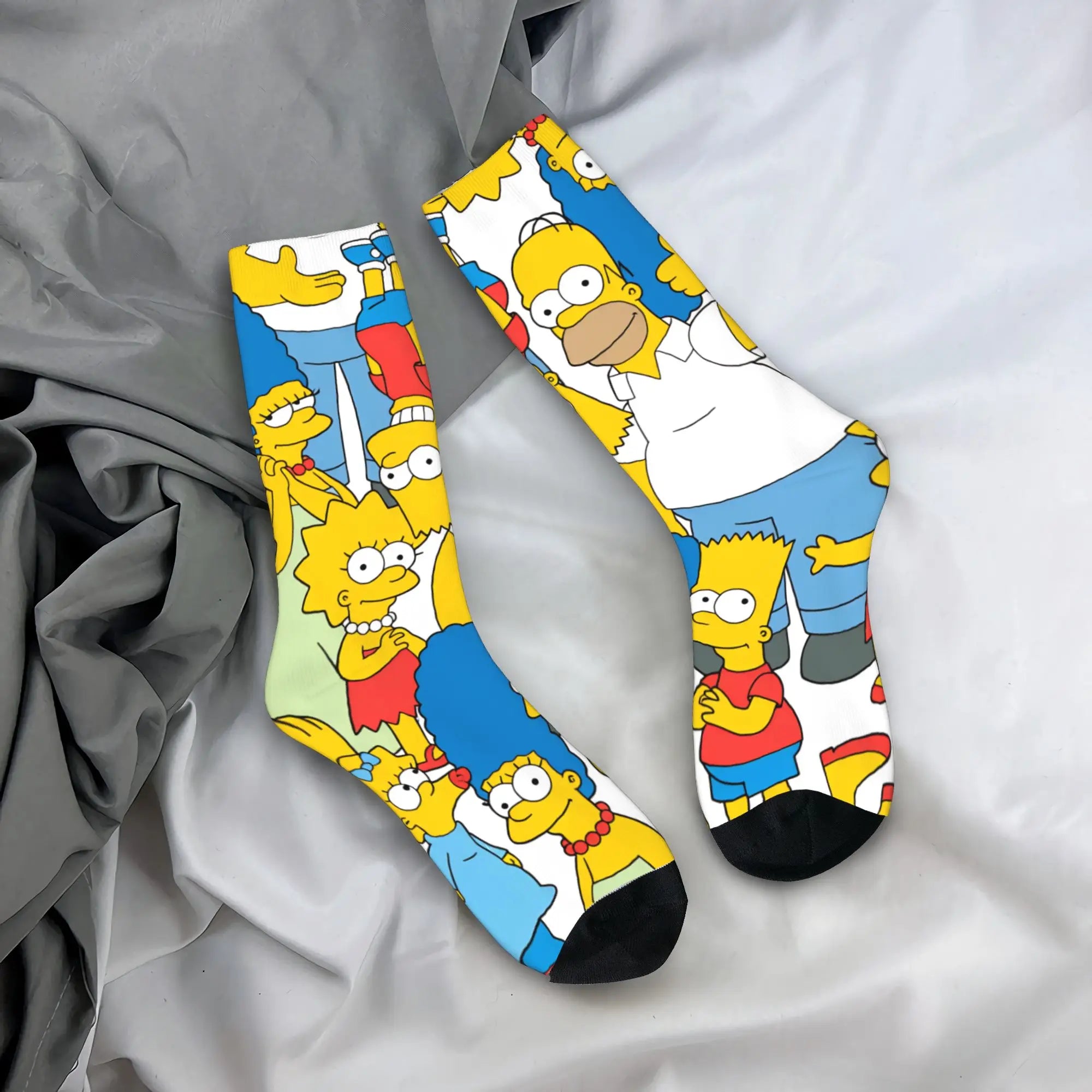 Retro Toon Anti-Slip Winter Socks – Warm Vintage Outdoor Crew Socks