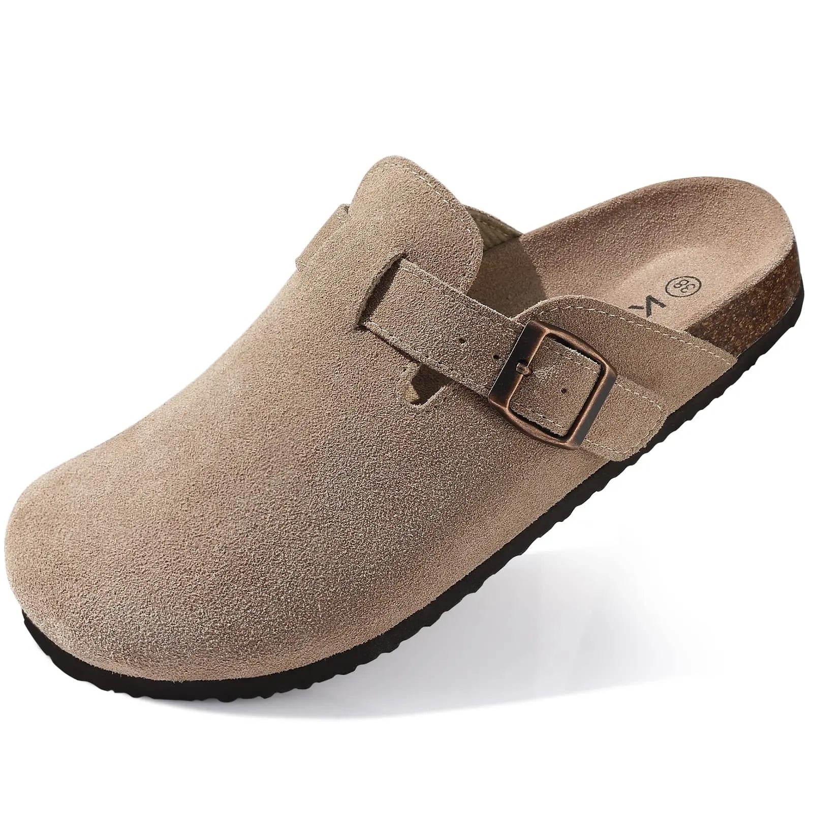 Unisex Premium Suede Cork Clogs with Orthopedic Arch Support