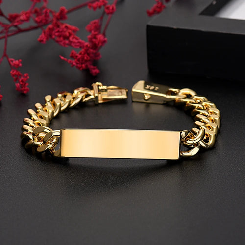 Bold Link 18K Gold Plated Bracelet (10mm)