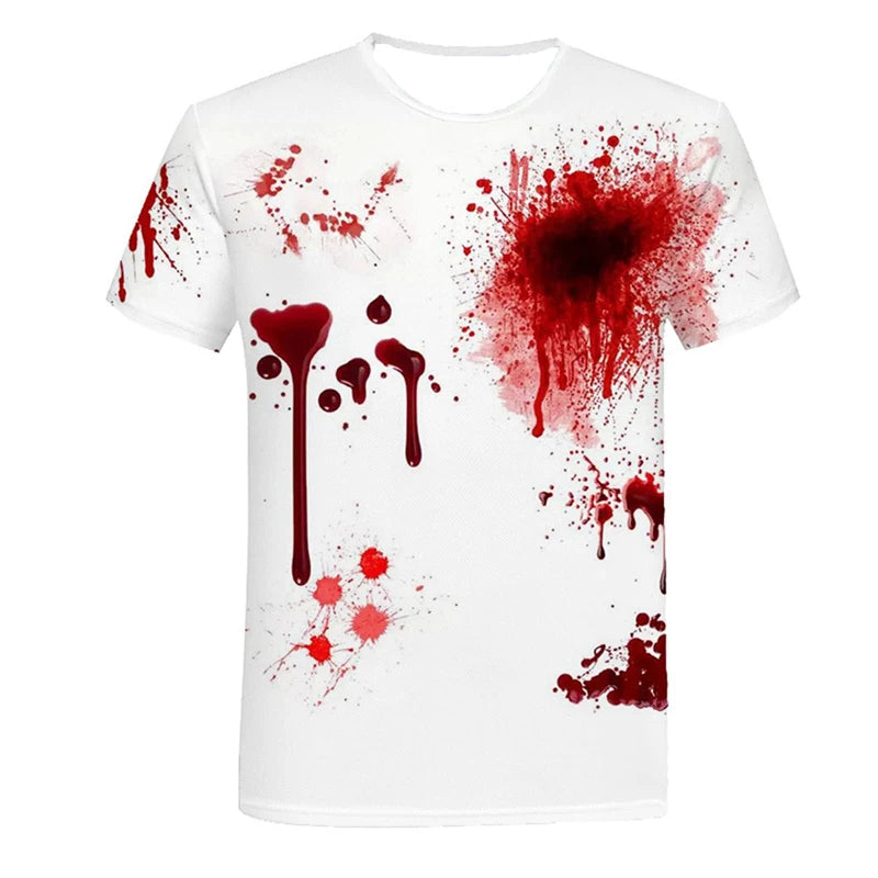 The "Carnage" 3D Graphic Oversized Tee – Horror Blood Palm Harajuku Streetwear