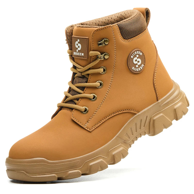Waterproof Steel-Toe Work Boots - Thermal Winter Edition