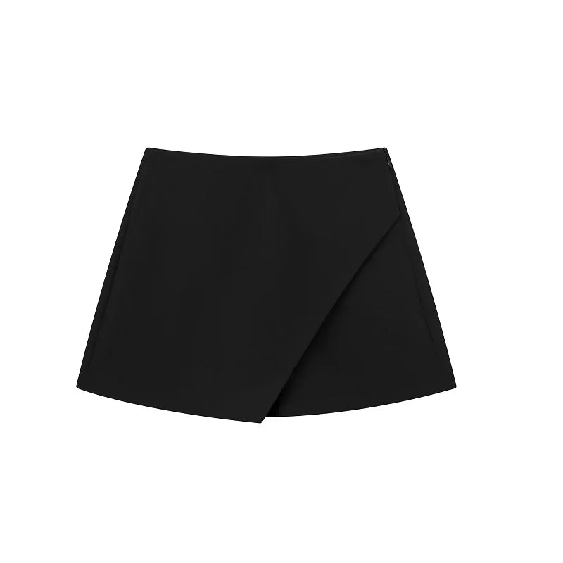 Athena Asymmetric Skort – High-Waisted Summer Mini Skirt Shorts