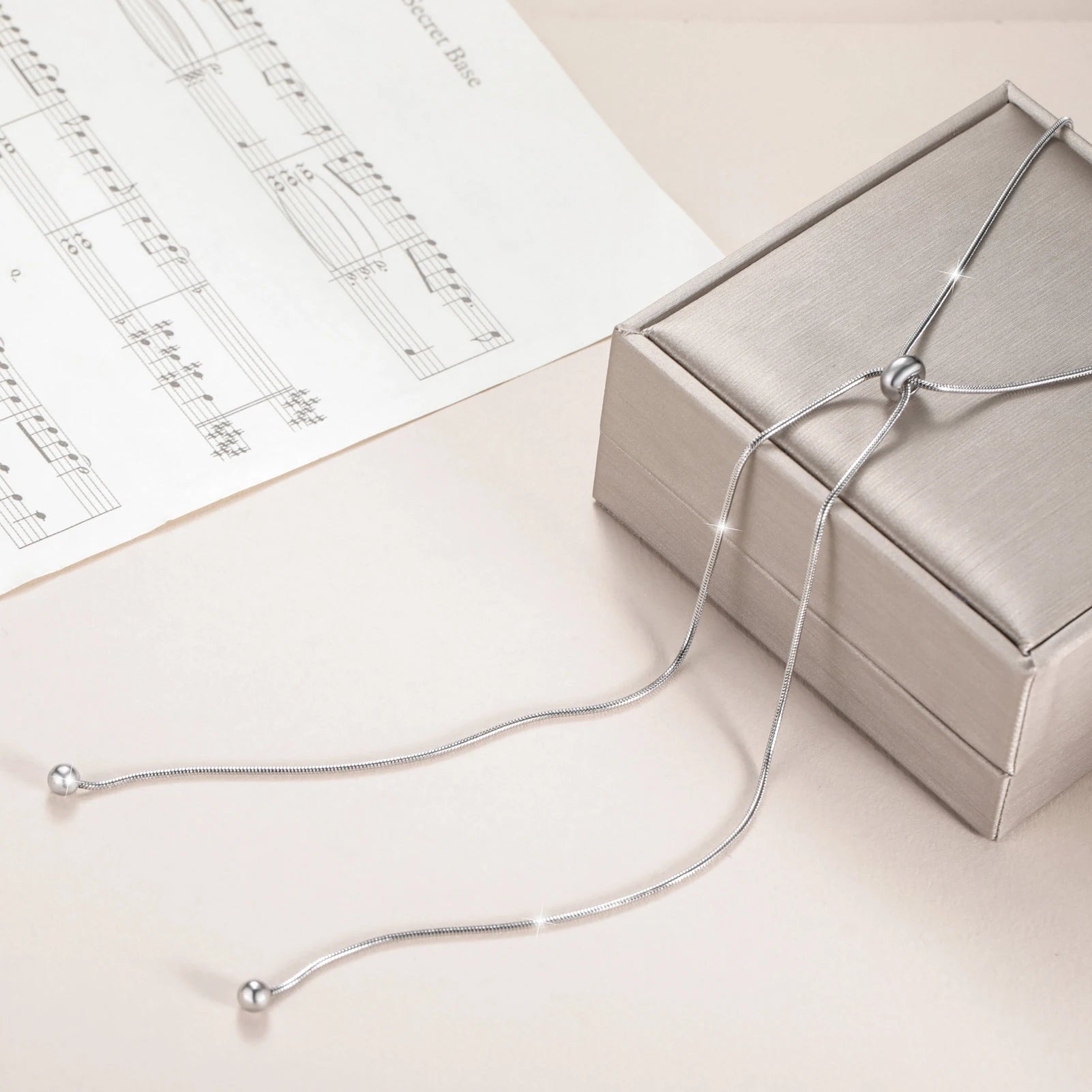 The "Aura Liquid Silk" Snake Chain – Premium Stainless Steel Adjustable Necklace