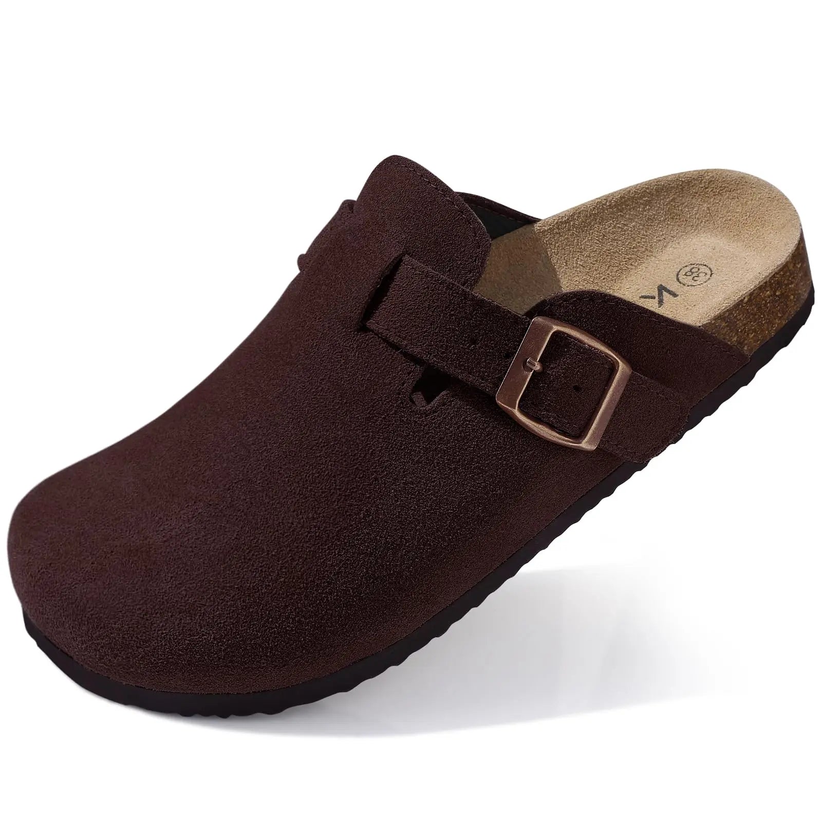 Unisex Premium Suede Cork Clogs with Orthopedic Arch Support