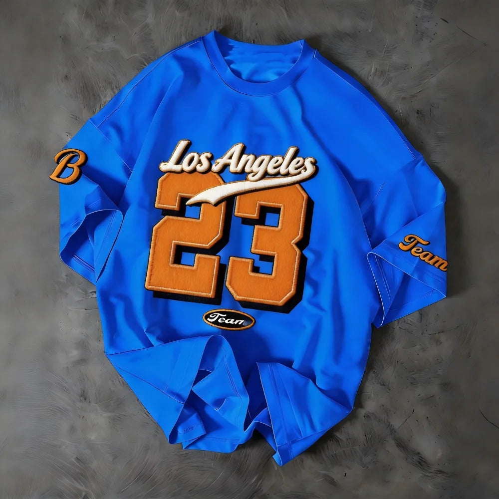 The "L.A. Essence" Breathable Tee – Summer Los Angeles Alphabet Printed Shirt