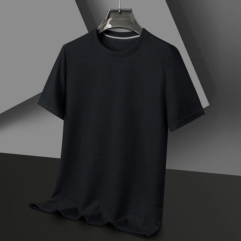 Atlas Premium Waffle Knit T-Shirt – Men's Summer Streetwear Top