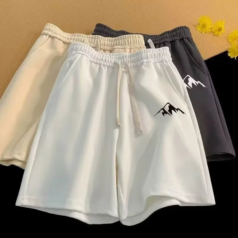 Zenith Mountain Oversized Shorts – Minimalist Chinese Style Casual Pants