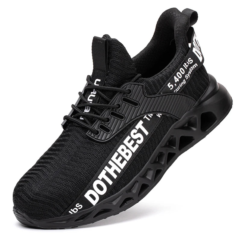 Unisex Lightweight Steel Toe Safety Work Sneakers