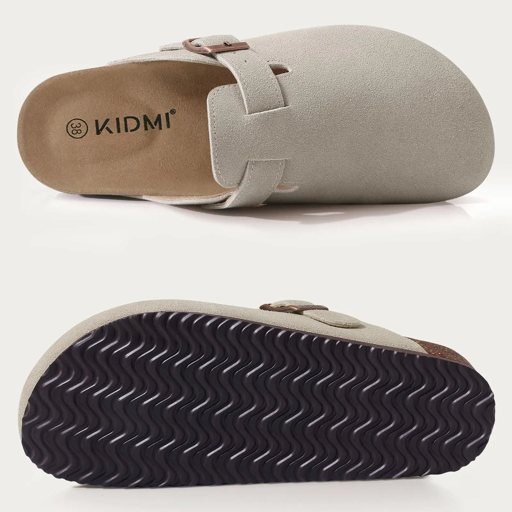 Unisex Premium Suede Cork Clogs with Orthopedic Arch Support