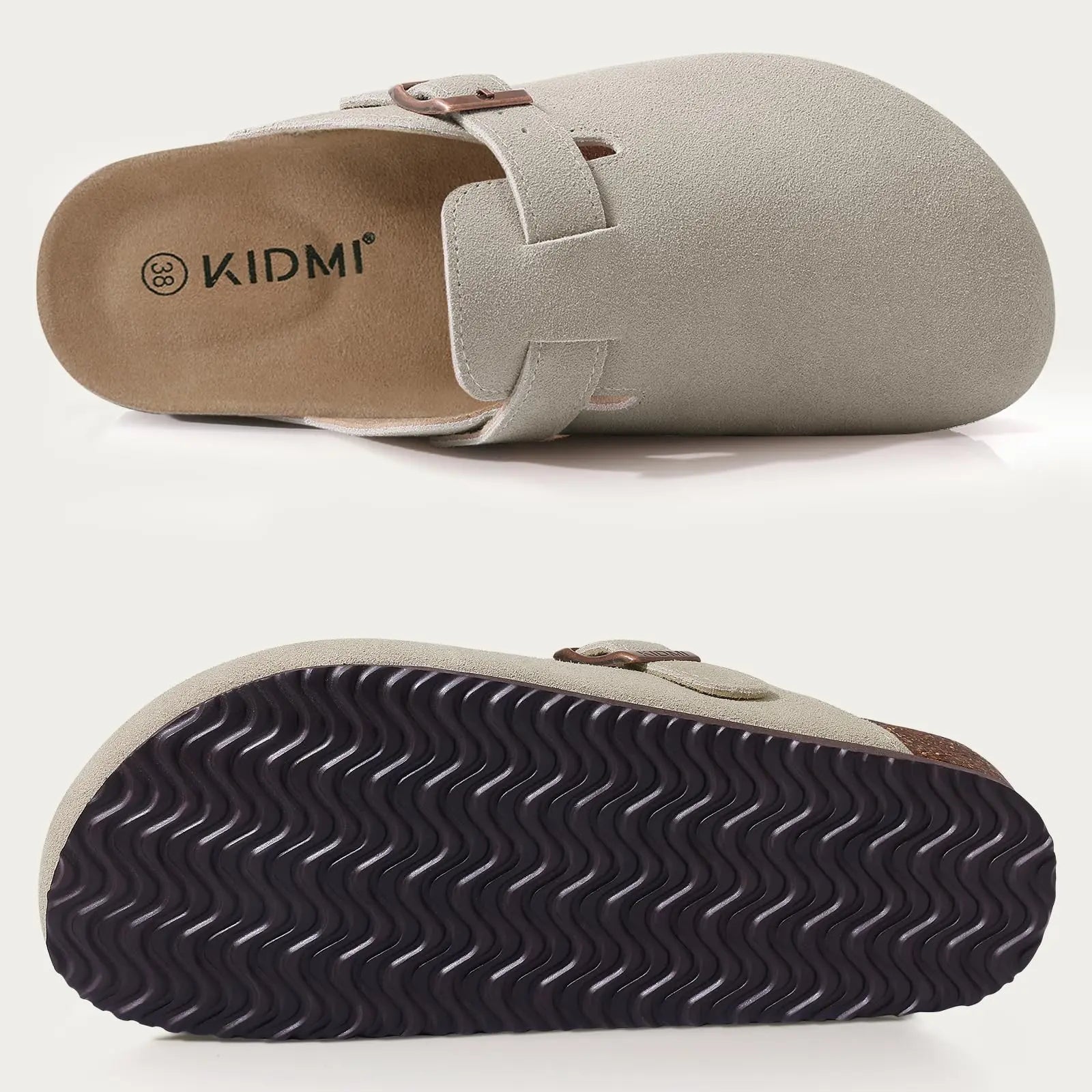 Unisex Premium Suede Cork Clogs with Orthopedic Arch Support