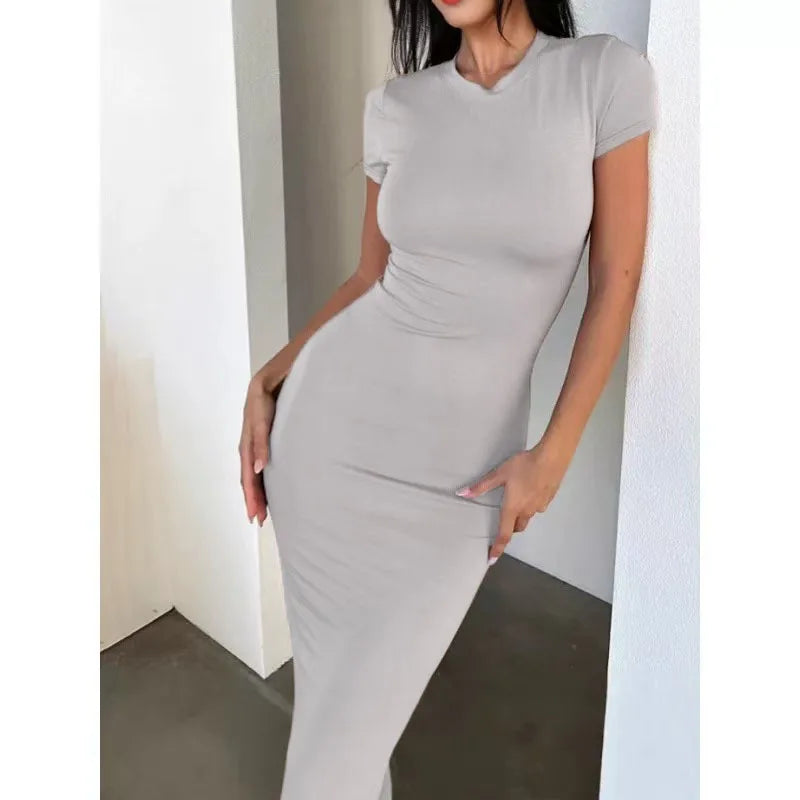 Elegant Sleeveless Bodycon Maxi Dress