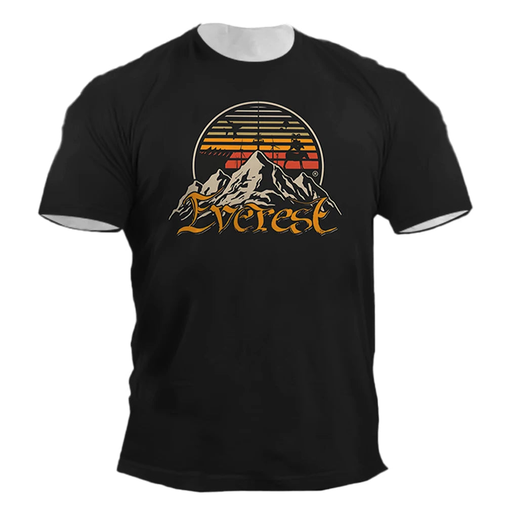 Vintage Mountain Retro Sunset Graphic T-Shirt