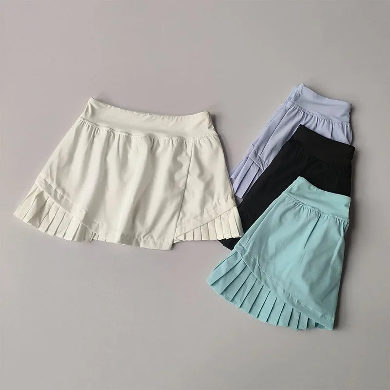 Ace High-Waisted Tennis Skirt – Quick-Dry Pleated Athletic Skort