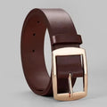 Infinite Aura Leather Belt – Premium Unisex Metal Buckle Strap