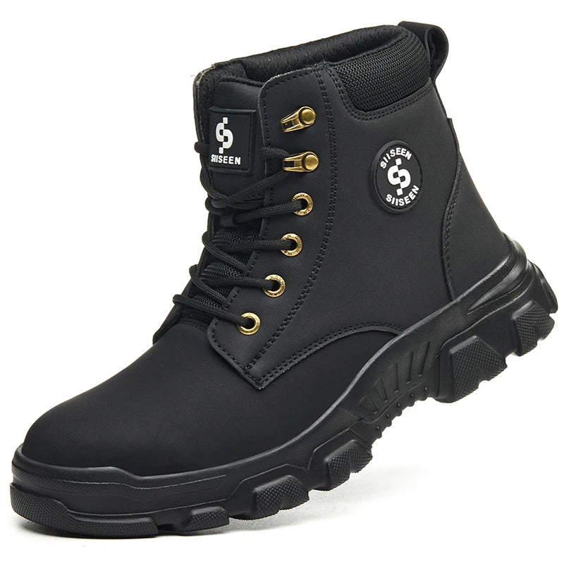 Waterproof Steel-Toe Work Boots - Thermal Winter Edition