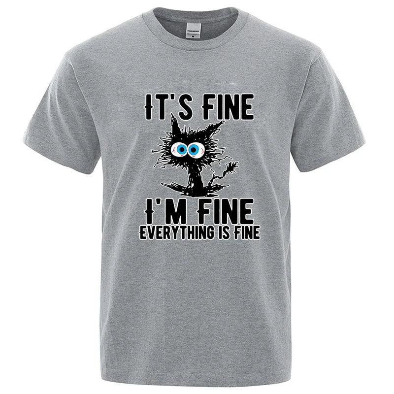 Urban Nomad Cat Tee – Premium Cotton Blend Streetwear T-Shirt