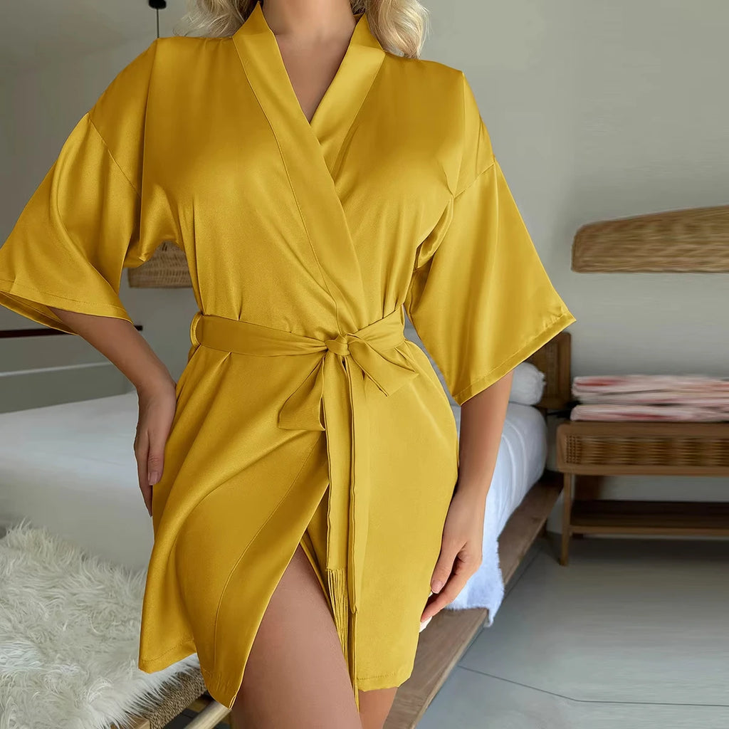 Silky Satin Elegant Loungewear Robe