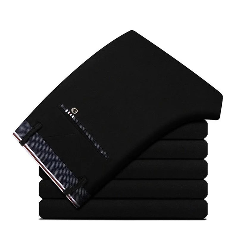 AeroStyle Lightweight Elastic Formal Trousers