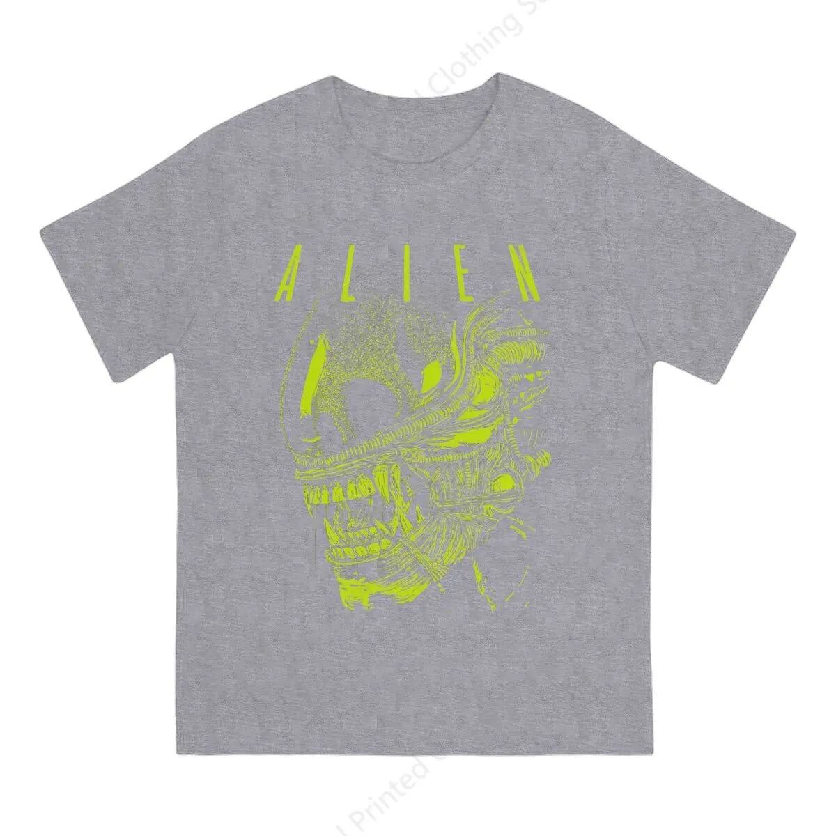 Neon Cyberpunk Alien Graphic Streetwear T-Shirt