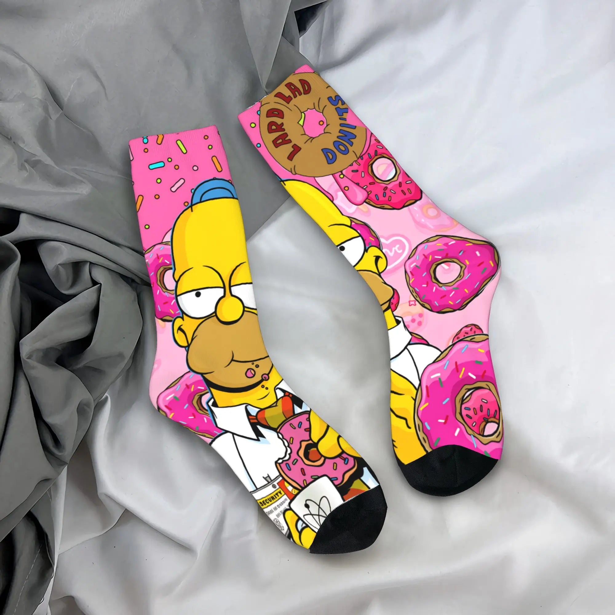 Retro Toon Anti-Slip Winter Socks – Warm Vintage Outdoor Crew Socks