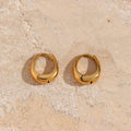 Siren Minimalist Bicolor Teardrop Hoops