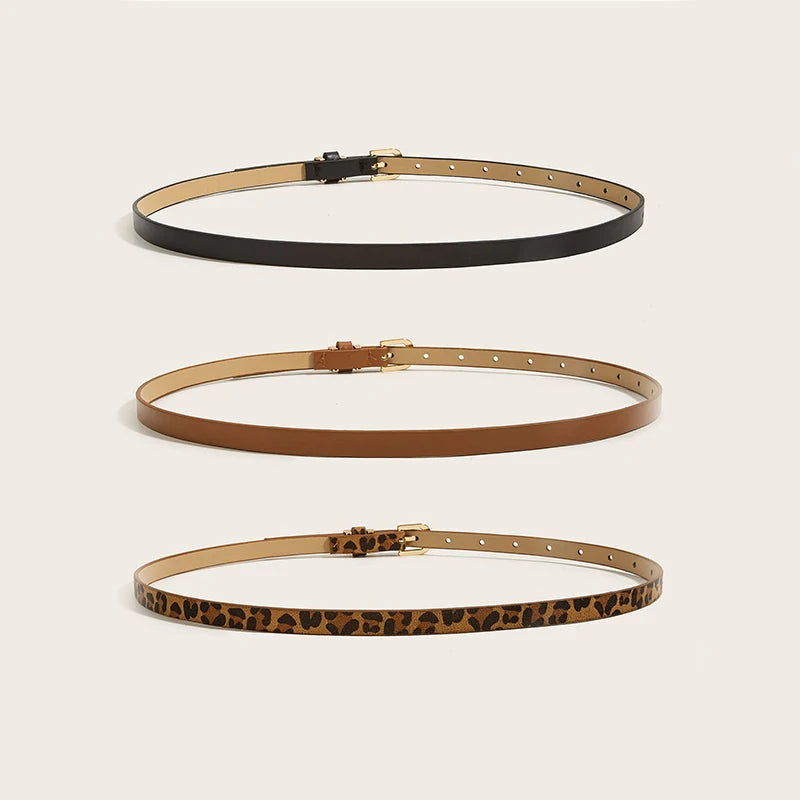 The "Aura Cinch" Premium Fashion Belt – Designer PU Leather Waist Belt for Dresses