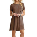 The "Aura Breeze" Casual Mini Dress – Summer Boho Beach A-Line Dress