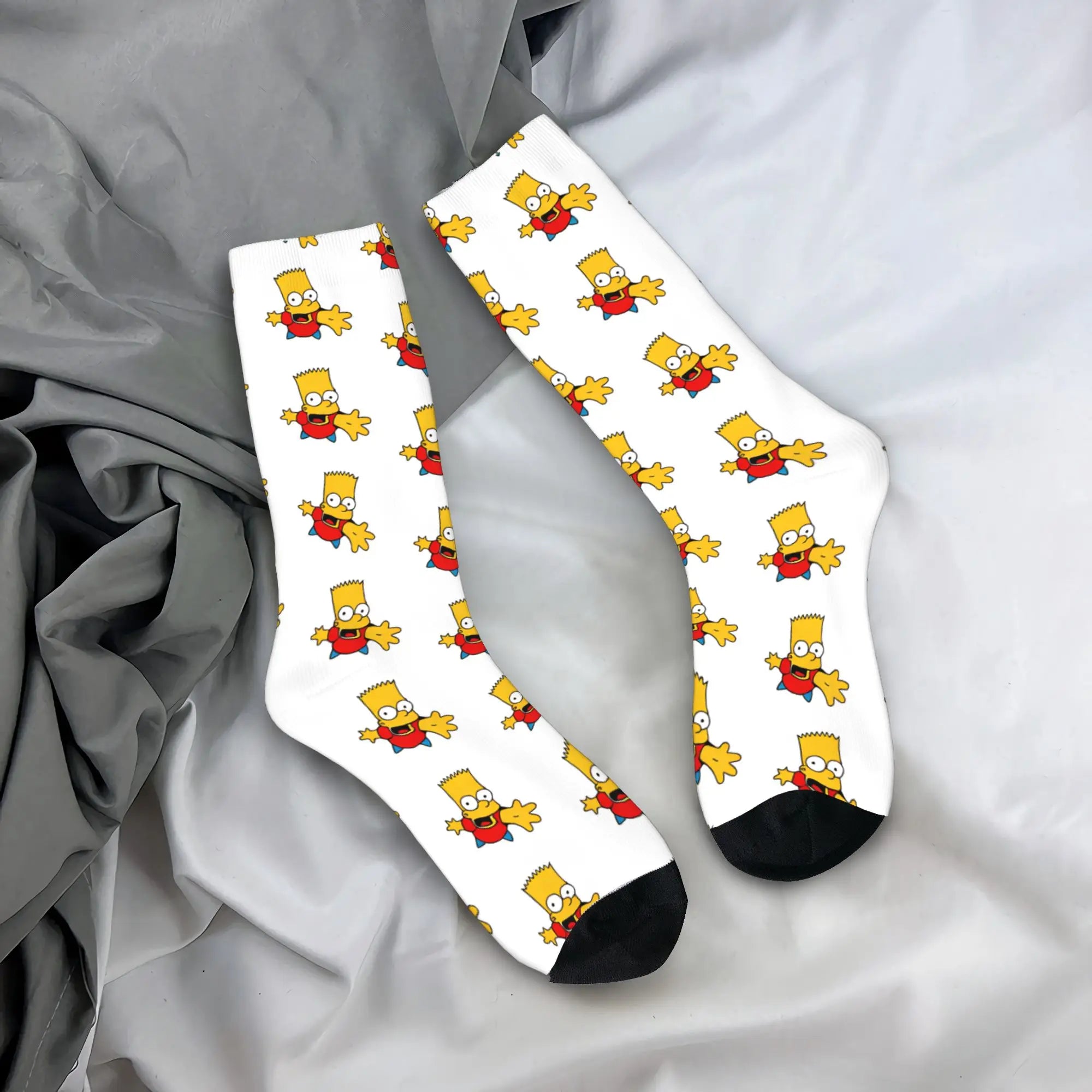 Retro Toon Anti-Slip Winter Socks – Warm Vintage Outdoor Crew Socks