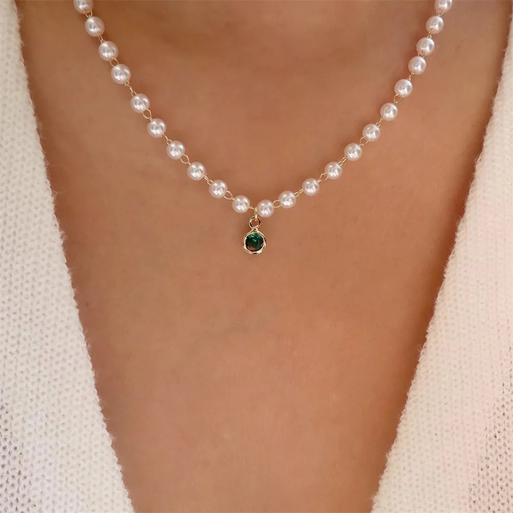 Vintage Elegant Layered Chain Pearl Necklace