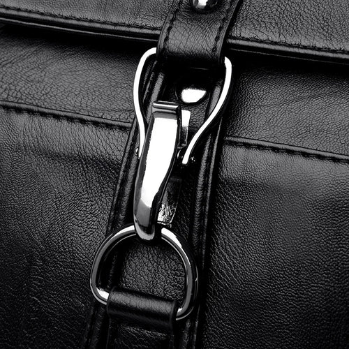 Anti-Theft Large Capacity Women's Leather Backpack - Stylish Travel & School Shoulder Bag