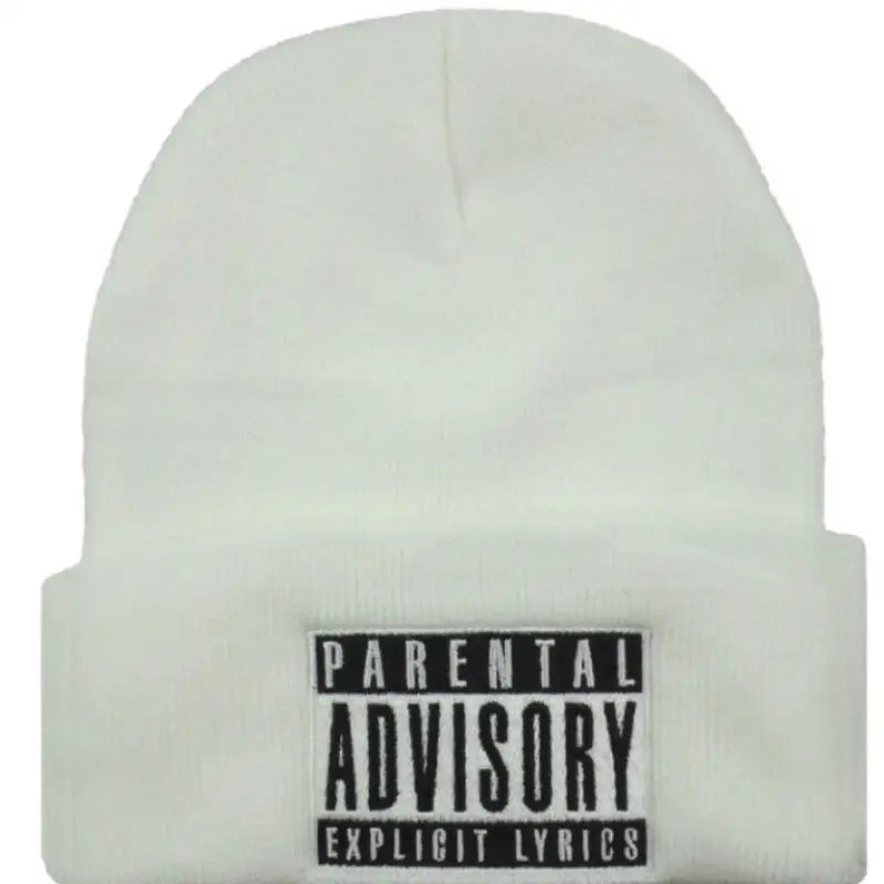 Parental Advisory Knitted Beanie - Unisex