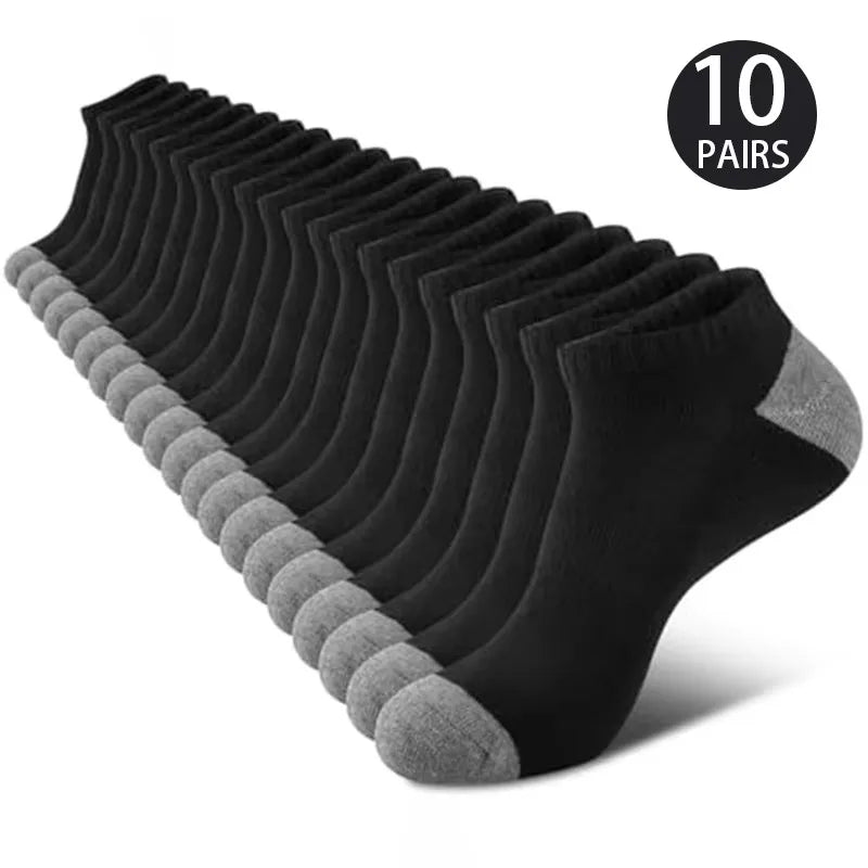 AeroBreath™ Daily Ankle Socks (10-Pack) – Anti-Odor Breathable Low-Cut Socks
